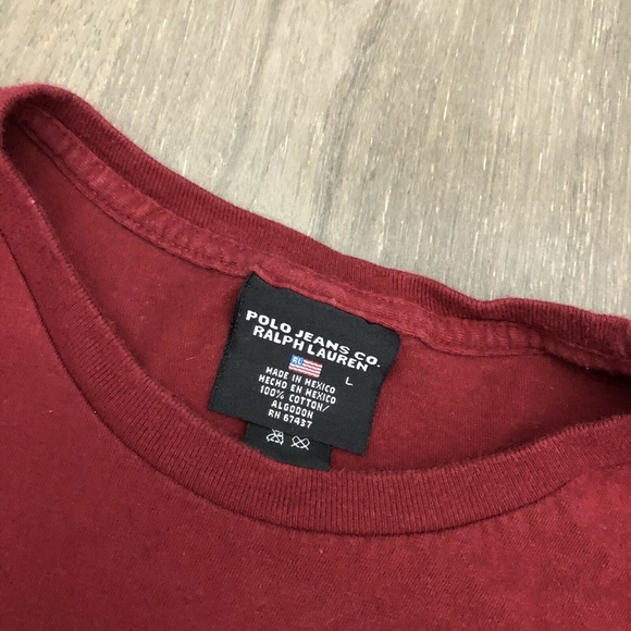 Vtg Ralph Lauren Polo Jeans Spell Out Mens T Shirt - Picture 3 of 3
